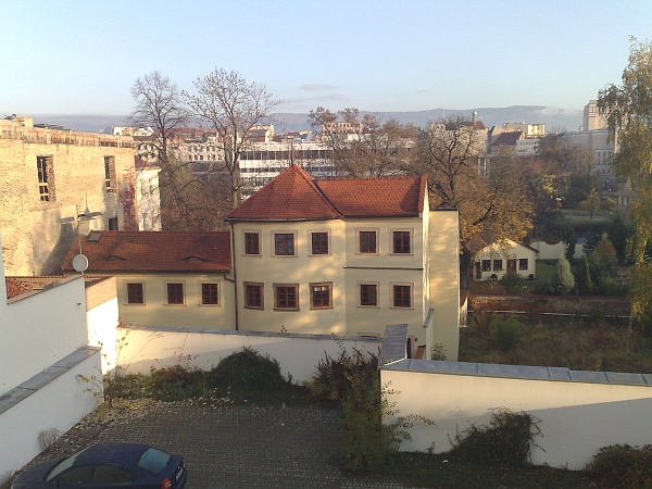 Rekonstrukce barokního domu Papírová ulice, Teplice - pohled zadní