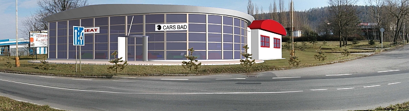 CARS BAD s.r.o.- Autosalon SEAT-Tuhnice, vizualizace