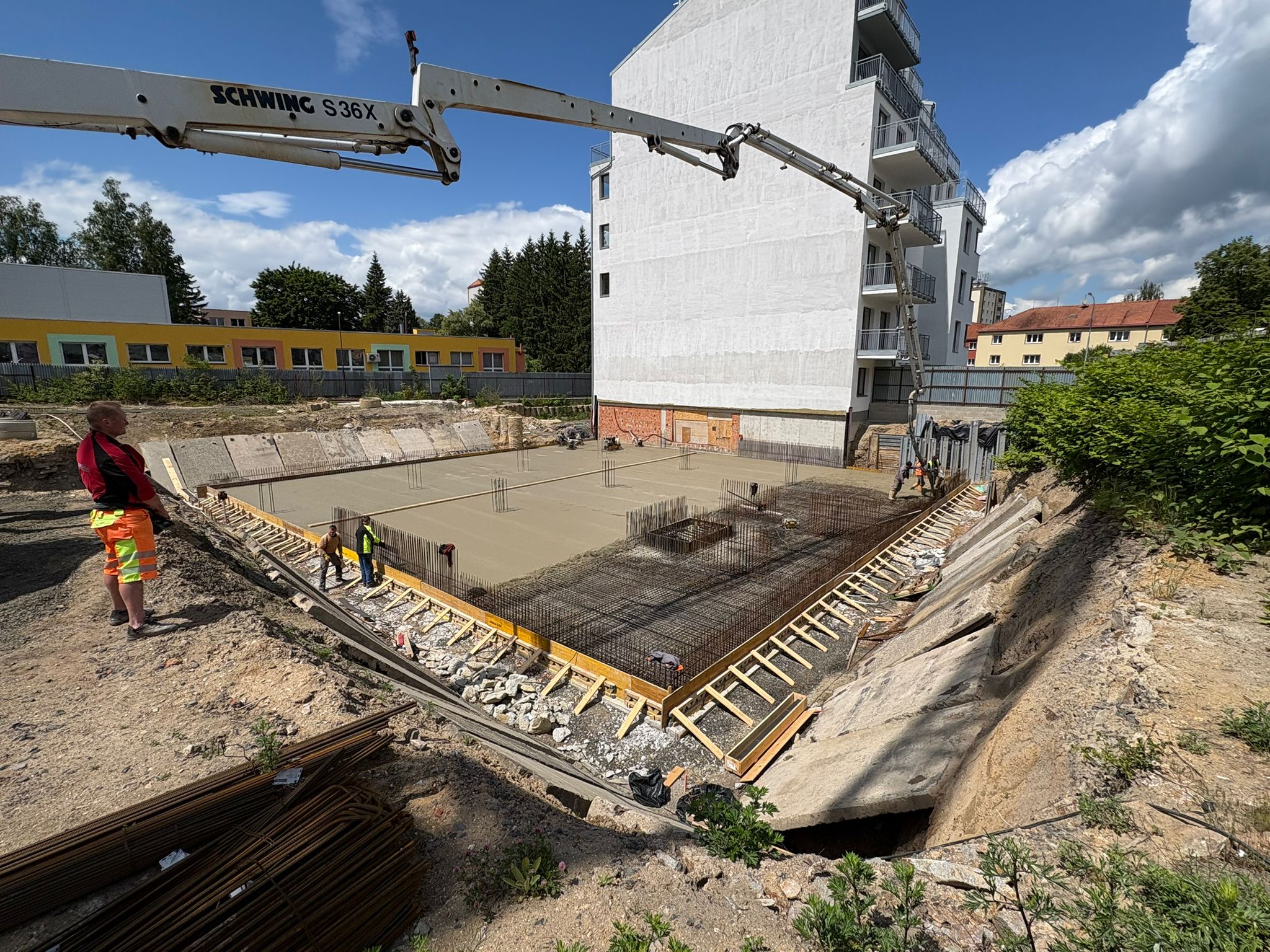 BD Šumavská-Betonáž ZD objektu A